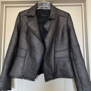 Metallic blazer black/silver